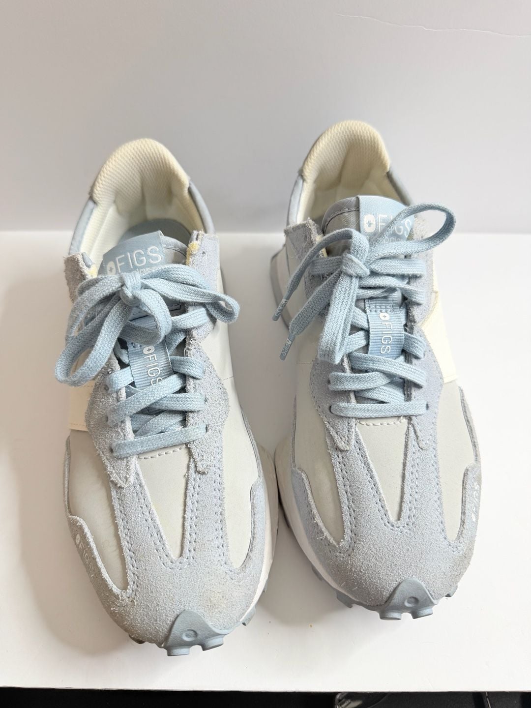 New Balance x Figs 327 Light Blue Grey Sneakers 2