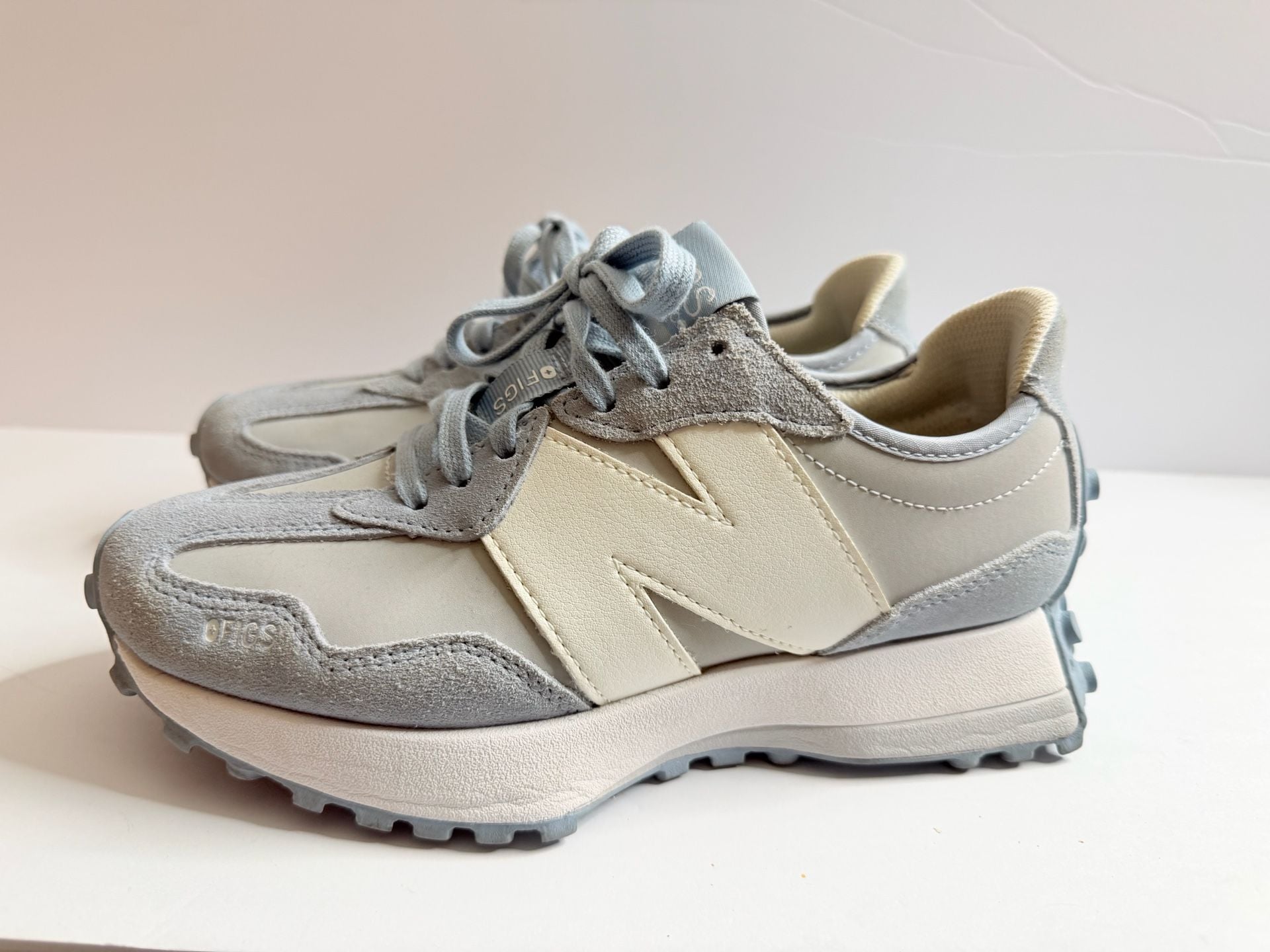 New Balance x Figs 327 Light Blue Grey Sneakers 3