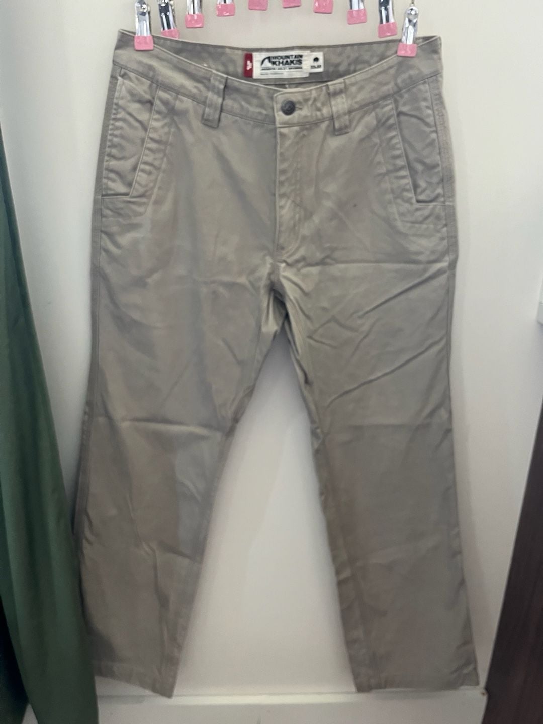 Mountain Khakis Slim Fit Pants Size 33x30 Beige Cotton 2