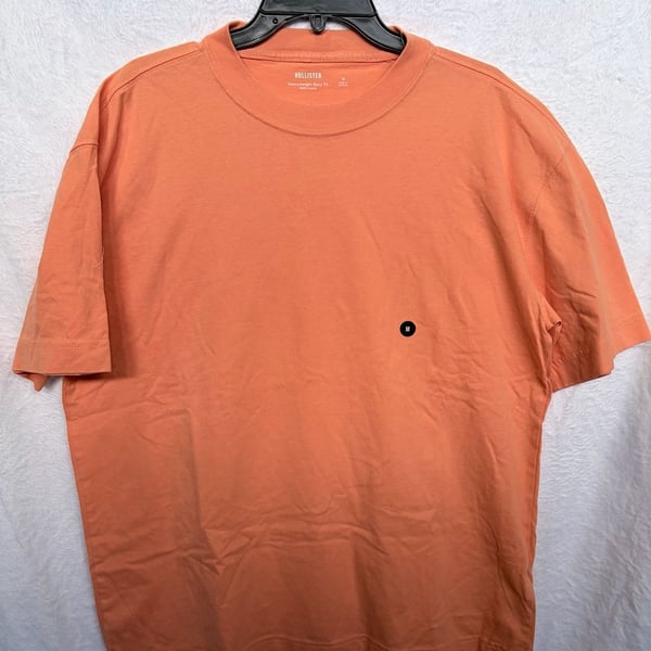 Hollister Heavyweight Boxy Fit T-Shirt Size M Orange Cotton