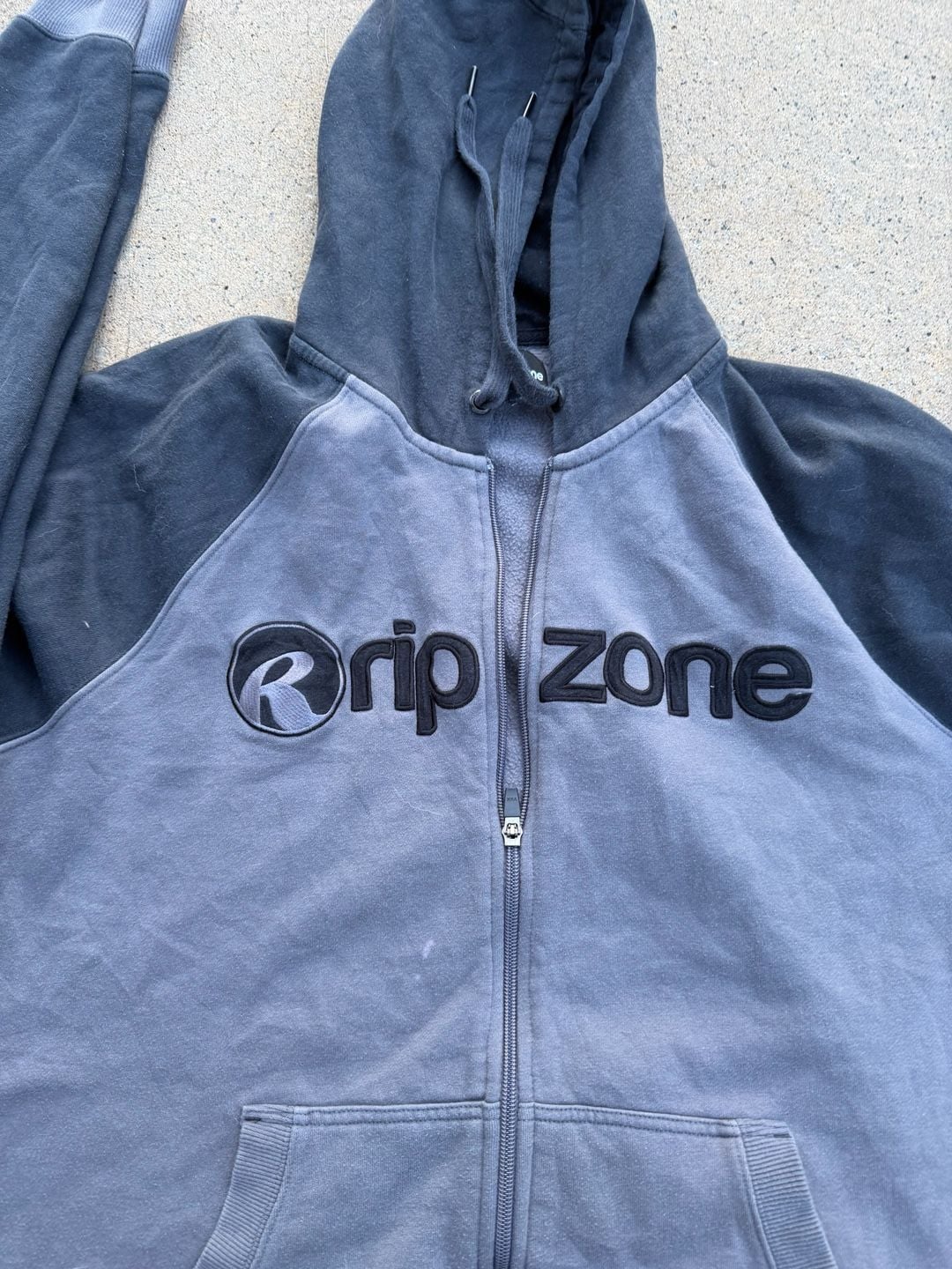Ripzone Zip Up Hoodie Gray Black 5