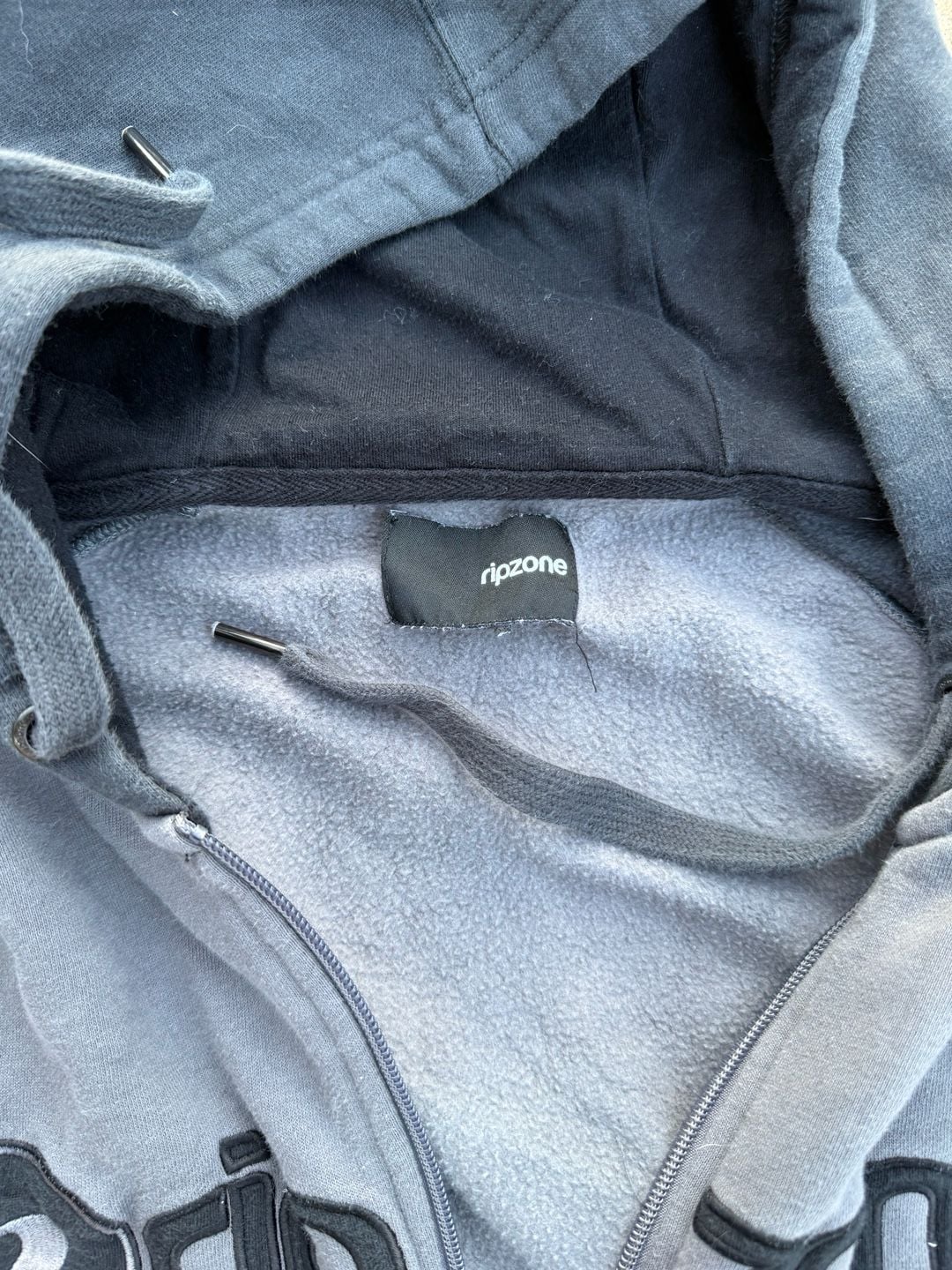 Ripzone Zip Up Hoodie Gray Black 6