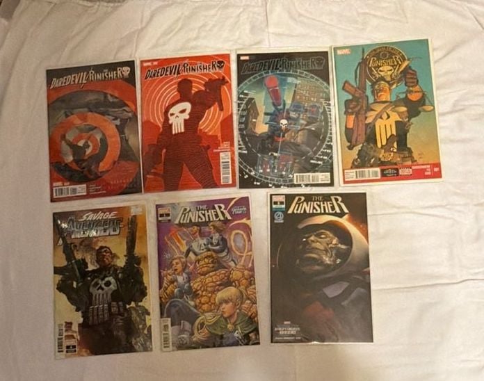 Marvel Comics Lot Of 7 Daredevil Punisher Savage Avengers The Punisher 1