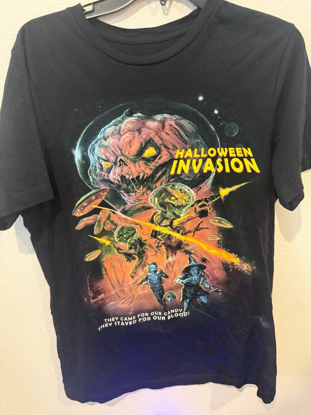 ICavity Colors Halloween Invasion Spookbag T-Shirt Size M Black 3