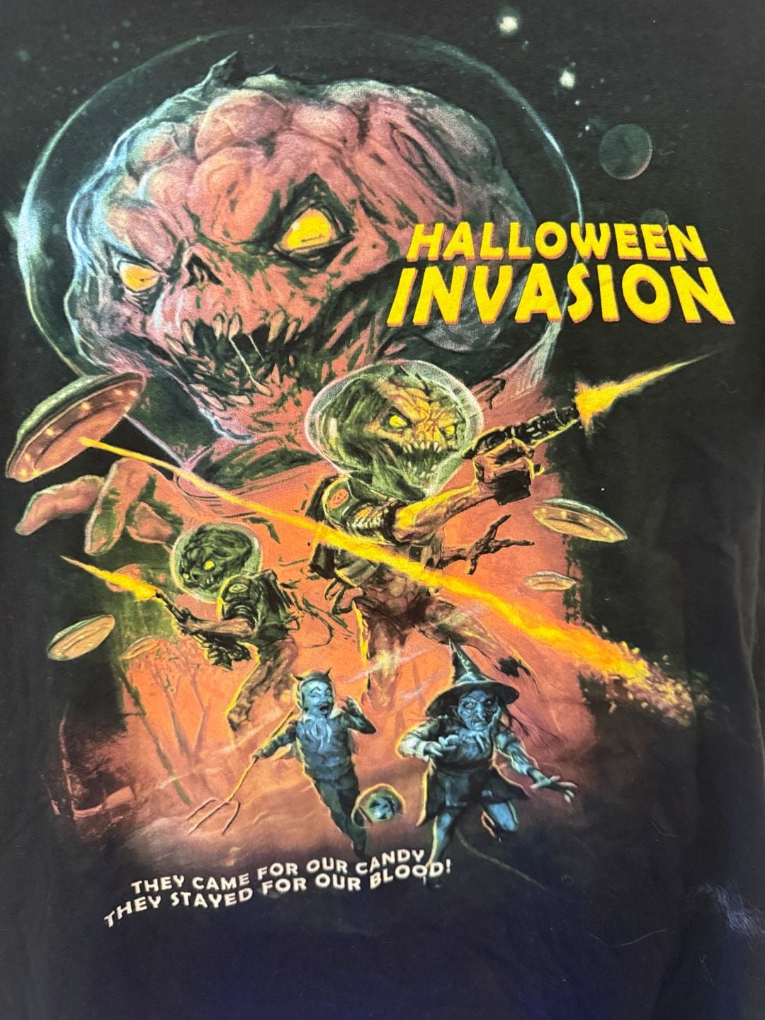 ICavity Colors Halloween Invasion Spookbag T-Shirt Size M Black 4