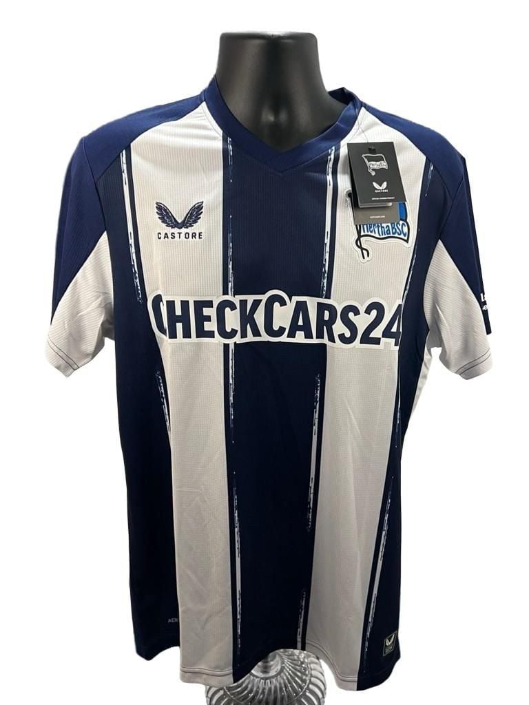 Castore Hertha BSC Home Jersey Blue White Soccer Football Shirt 2