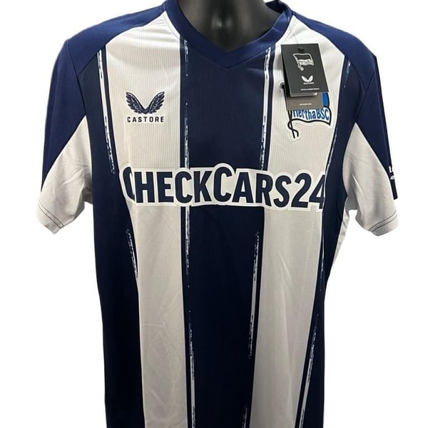 Castore Hertha BSC Home Jersey Blue White Soccer Football Shirt