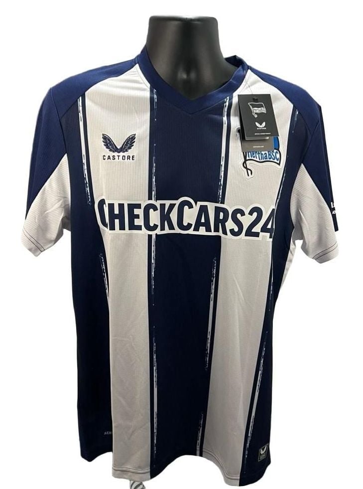 Castore Hertha BSC Home Jersey Blue White Soccer Football Shirt 3