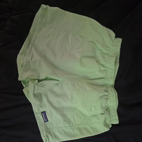 Patagonia Baggies Shorts Size XS Green Nylon Lined