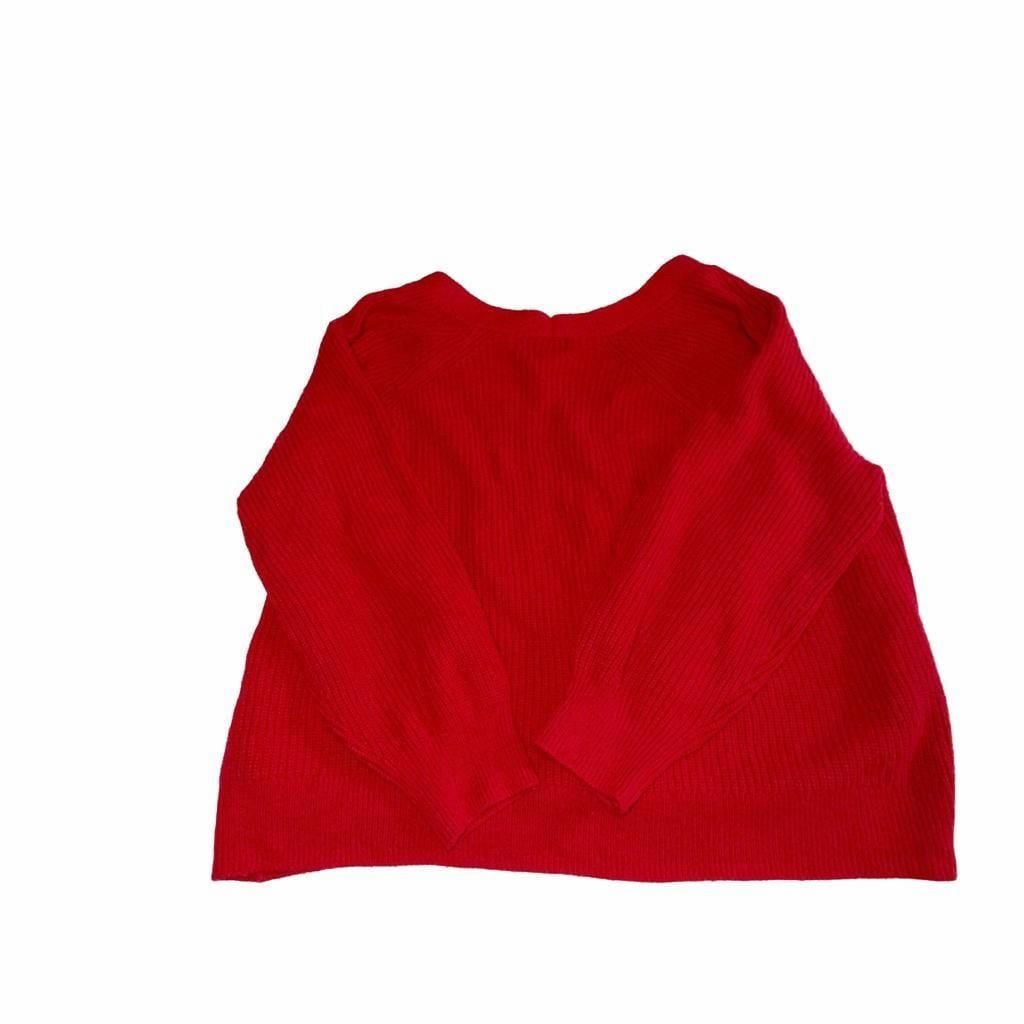 Old Navy Red Chunky V-neck Sweater Cardigan 3XL Cozy Grandpa Core 5
