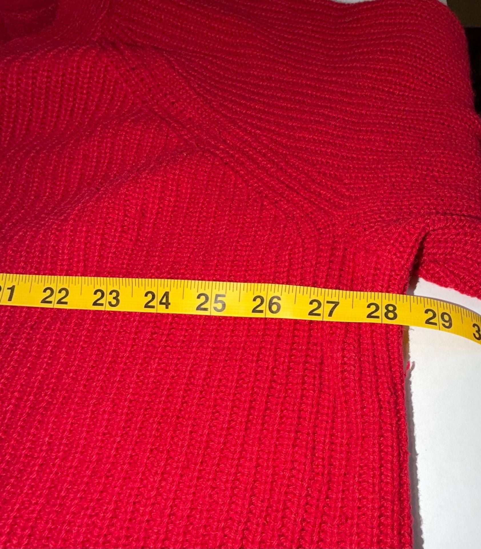 Old Navy Red Chunky V-neck Sweater Cardigan 3XL Cozy Grandpa Core 6