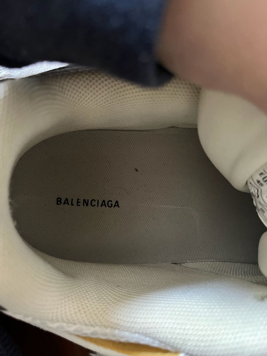 Balenciaga Cargo Sneakers in grey and yellow 10
