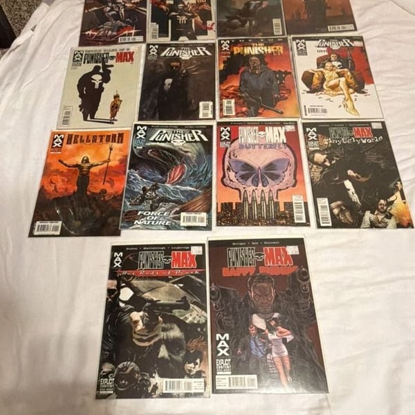 Marvel Max Punisher Lot Of 14 Comic Books