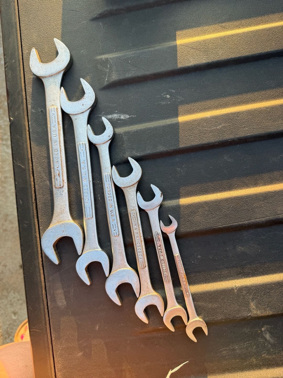 Craftsman Double Open End Wrench Set 7-Piece V-Series USA 2