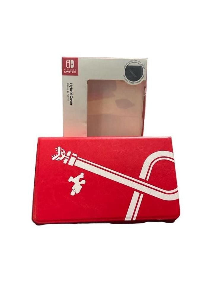 PowerA Super Mario Hybrid Flip Case Cover for Nintendo Switch W/ Screen Protector & Cloth 5