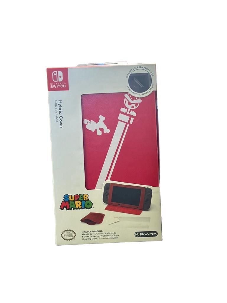 PowerA Super Mario Hybrid Flip Case Cover for Nintendo Switch W/ Screen Protector & Cloth 11