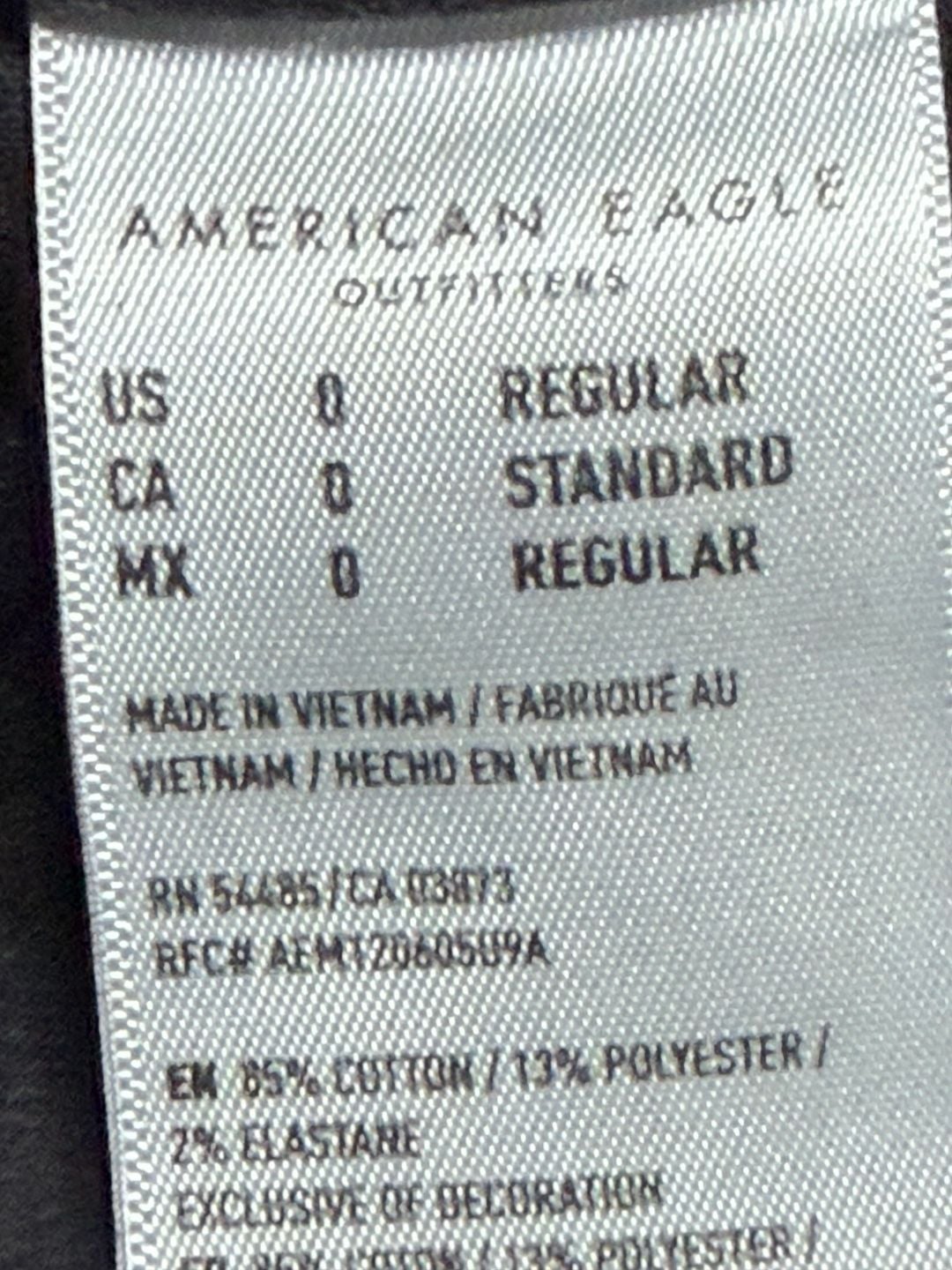 American Eagle Super Stretch Jegging Distressed Black Denim Jeans 13