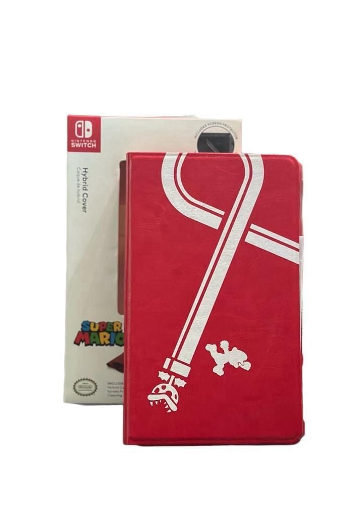 PowerA Super Mario Hybrid Flip Case Cover for Nintendo Switch W/ Screen Protector & Cloth 2