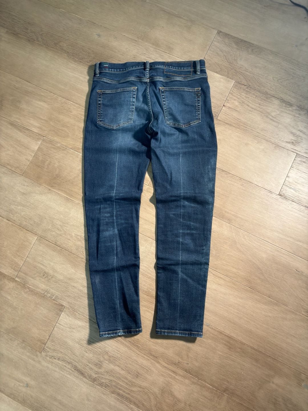 Diesel D-Strukt Tapered Jeans Size W31 L30 Blue Stretch Distressed 8