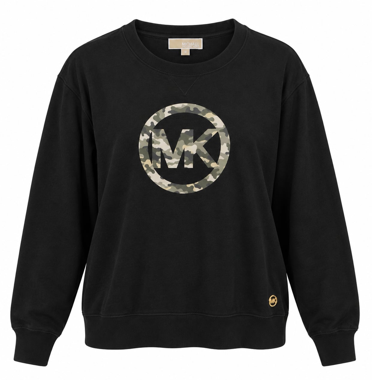 Michael Kors Black Camo Logo Sweatshirt Pullover Crewneck 2