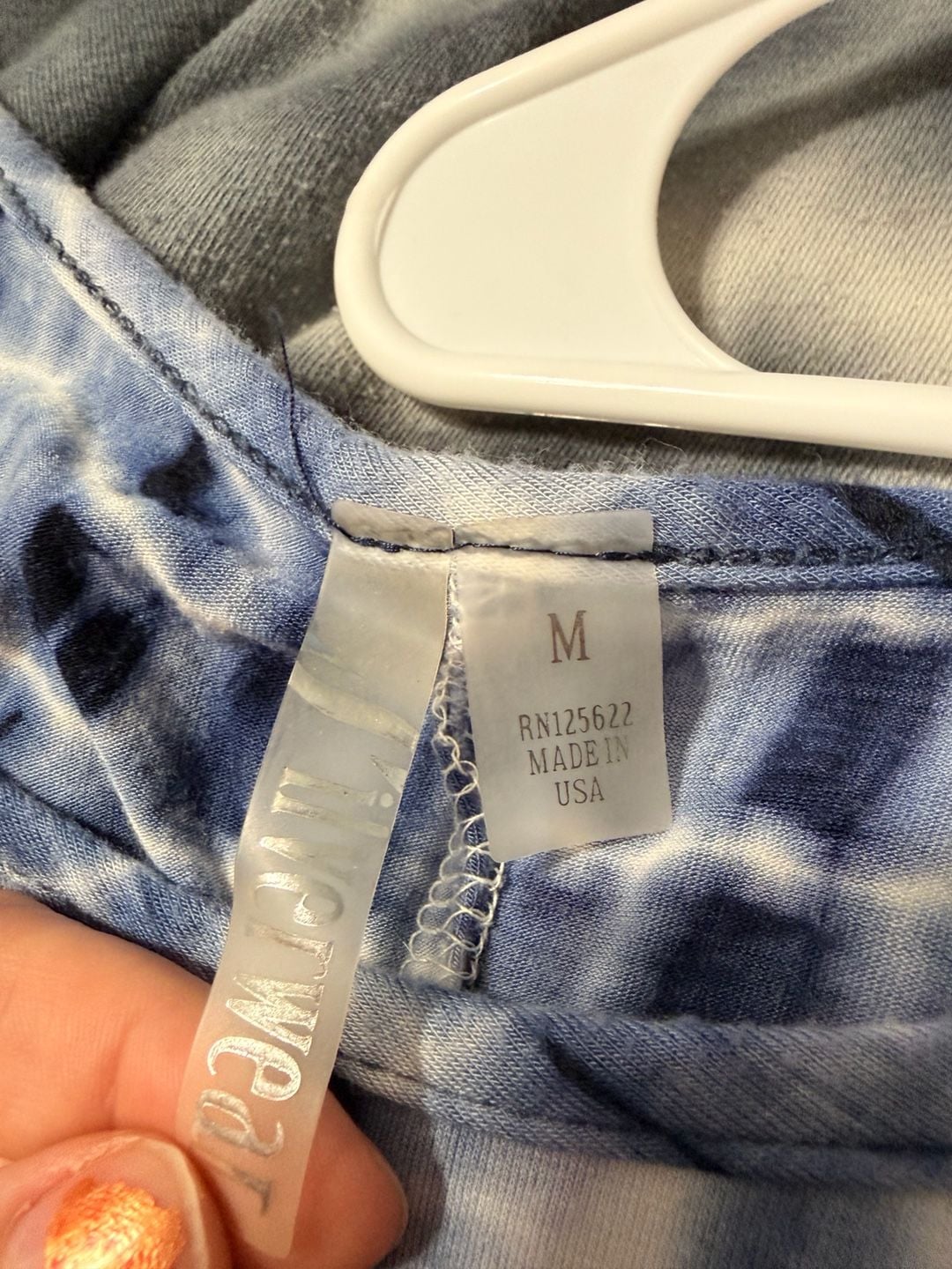 Silverwear Tank Dress Size M Blue Tie Dye Maxi 4