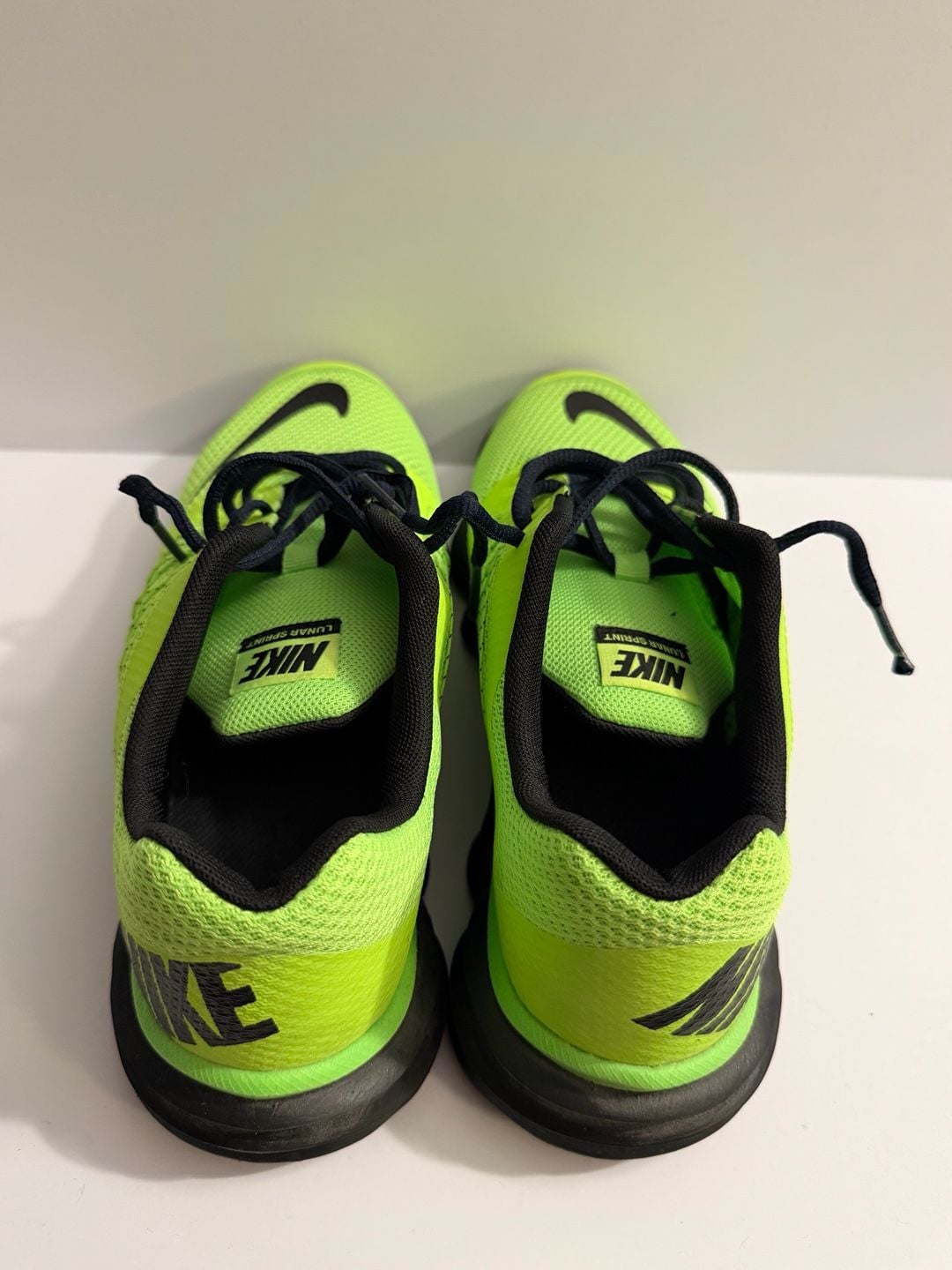 Nike Lunar Sprint Size 7Y Volt Black Youth Running Shoes 4