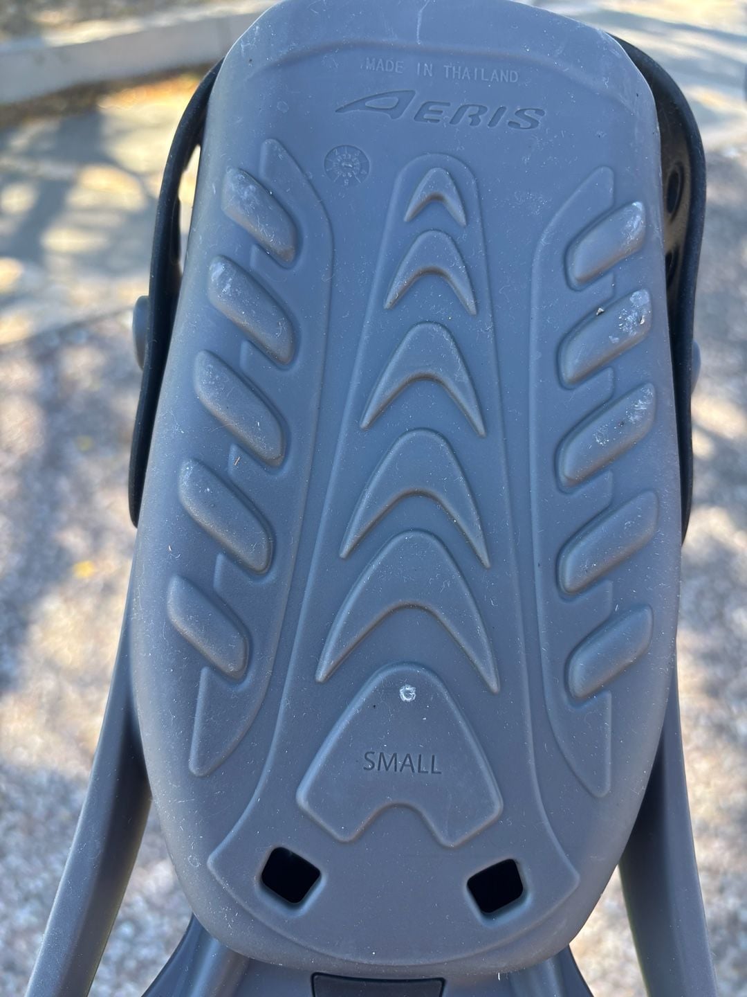 Aeris Accel Scuba Fins Size Small Gray Open Heel Dive Fins 2
