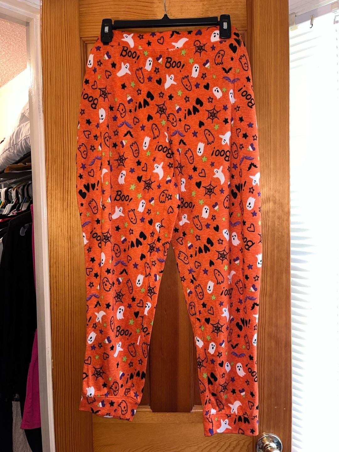 Way to Celebrate Halloween Pajamas Set 2X 18W-20W Orange Fab Boo Lous Ghost 3