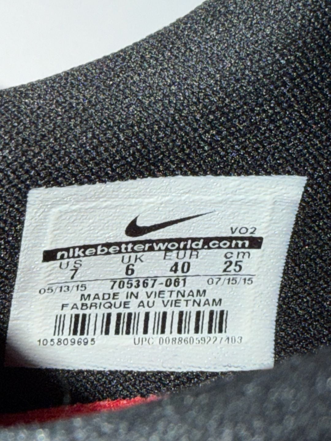 Nike Air Max Effort TR AMP Ohio State Size 7 Sneakers 4