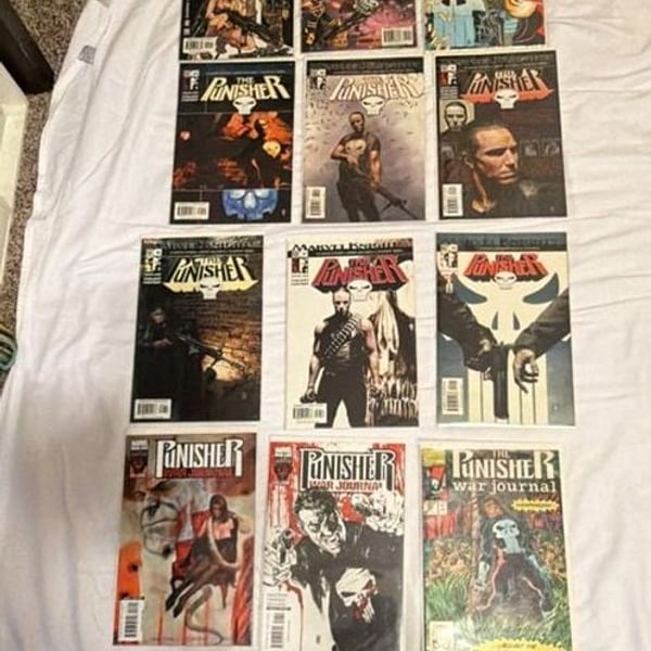 Marvel Comics The Punisher Comic Books Lot Of 12 Issues