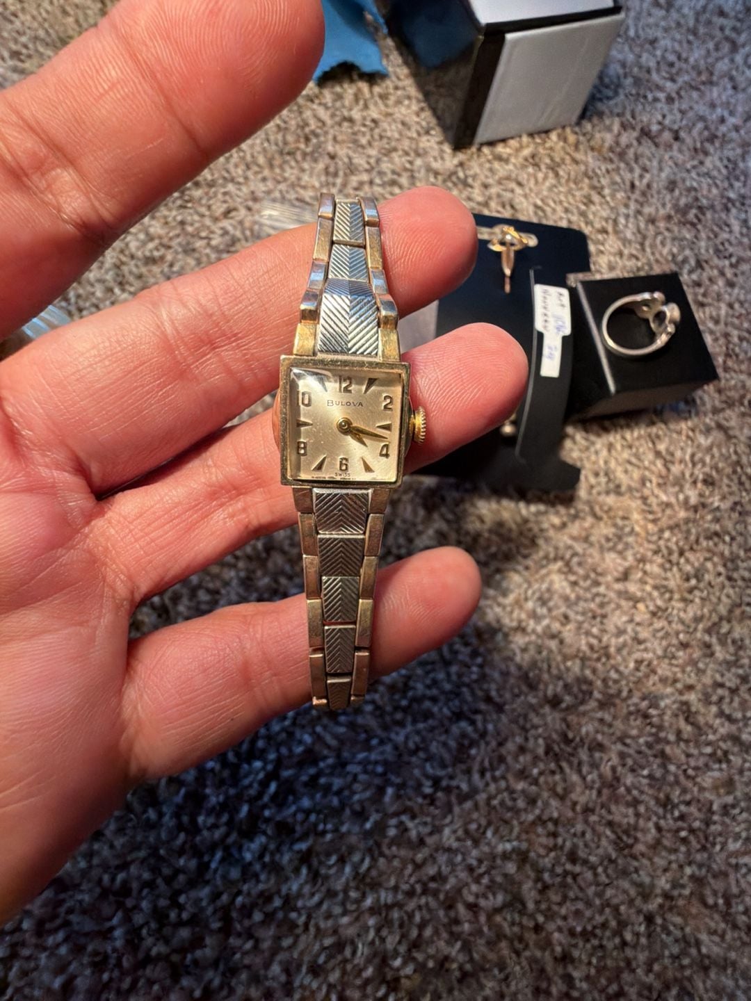 Bulova Vintage Ladies Mechanical Wrist Watch 10K RGP Gold Filled 2