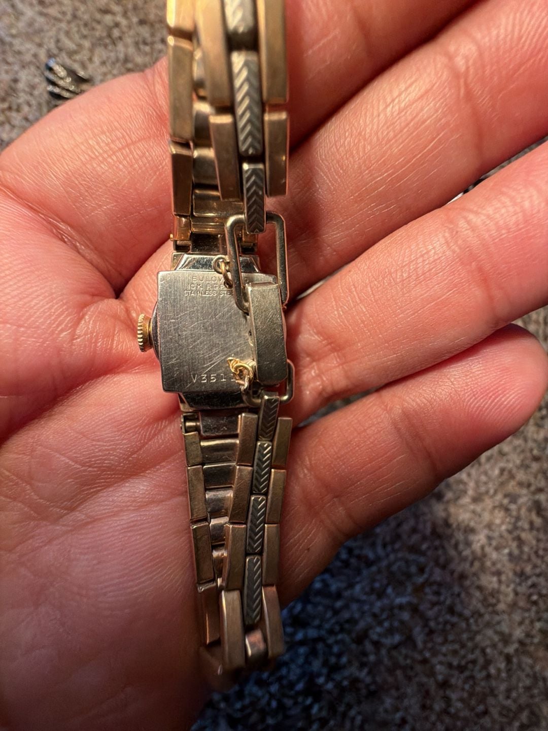 Bulova Vintage Ladies Mechanical Wrist Watch 10K RGP Gold Filled 4
