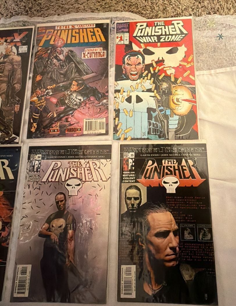 Marvel Comics The Punisher Comic Books Lot Of 12 Issues 6