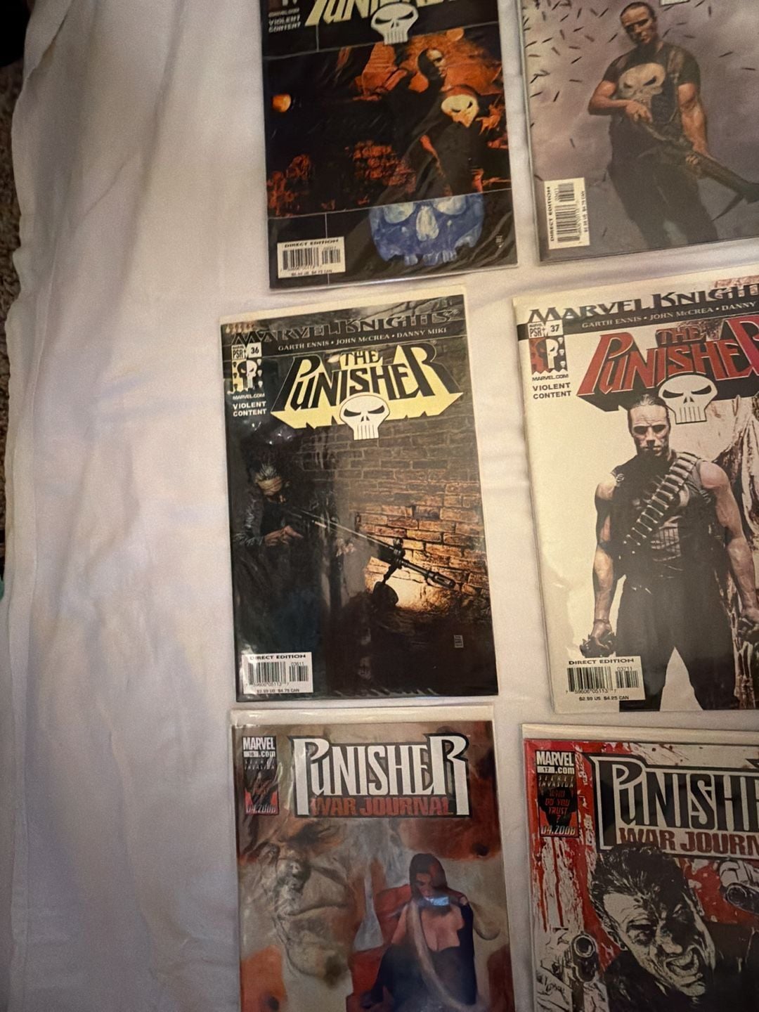 Marvel Comics The Punisher Comic Books Lot Of 12 Issues 12