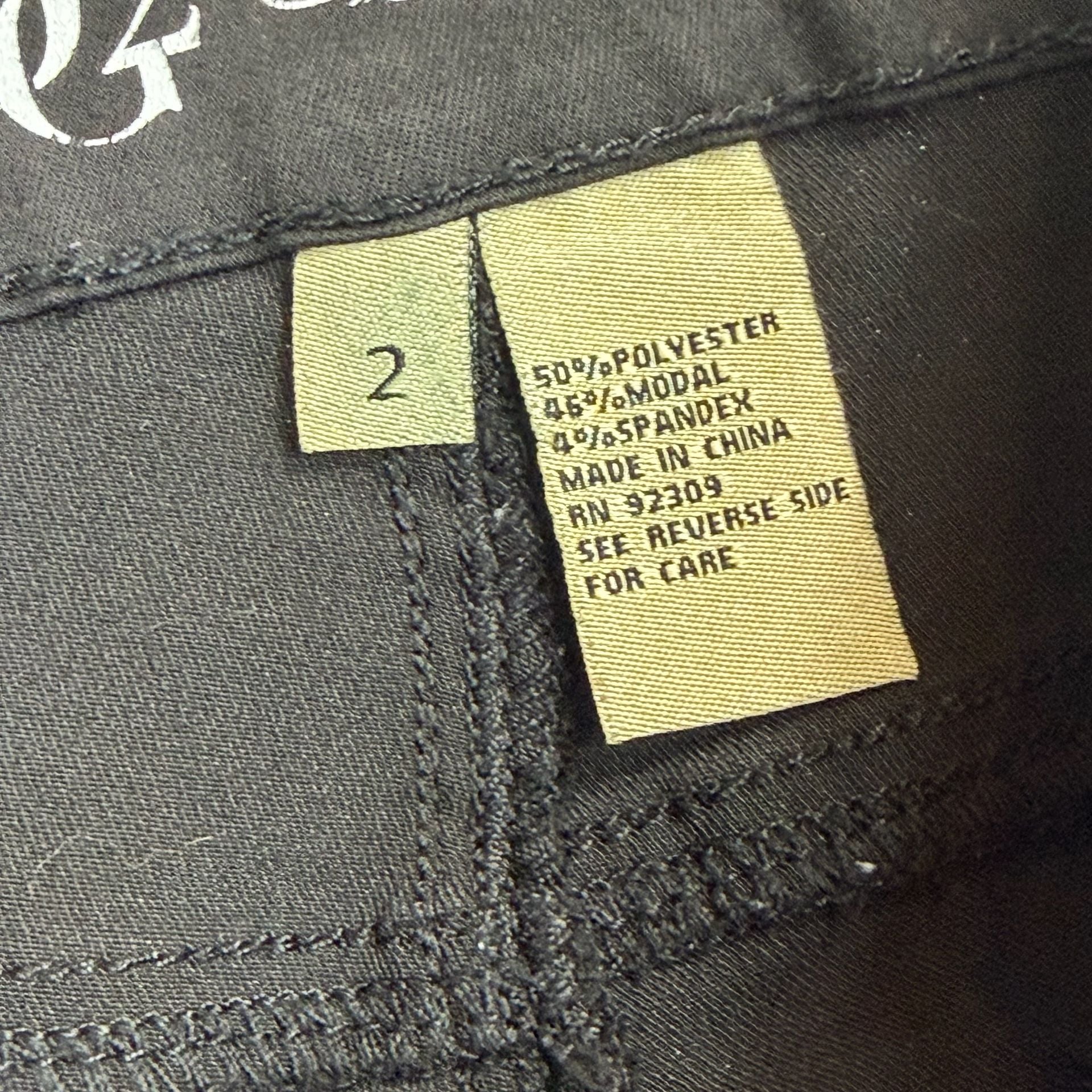 DG2 by Diane Gilman Black Stretch Pants 8