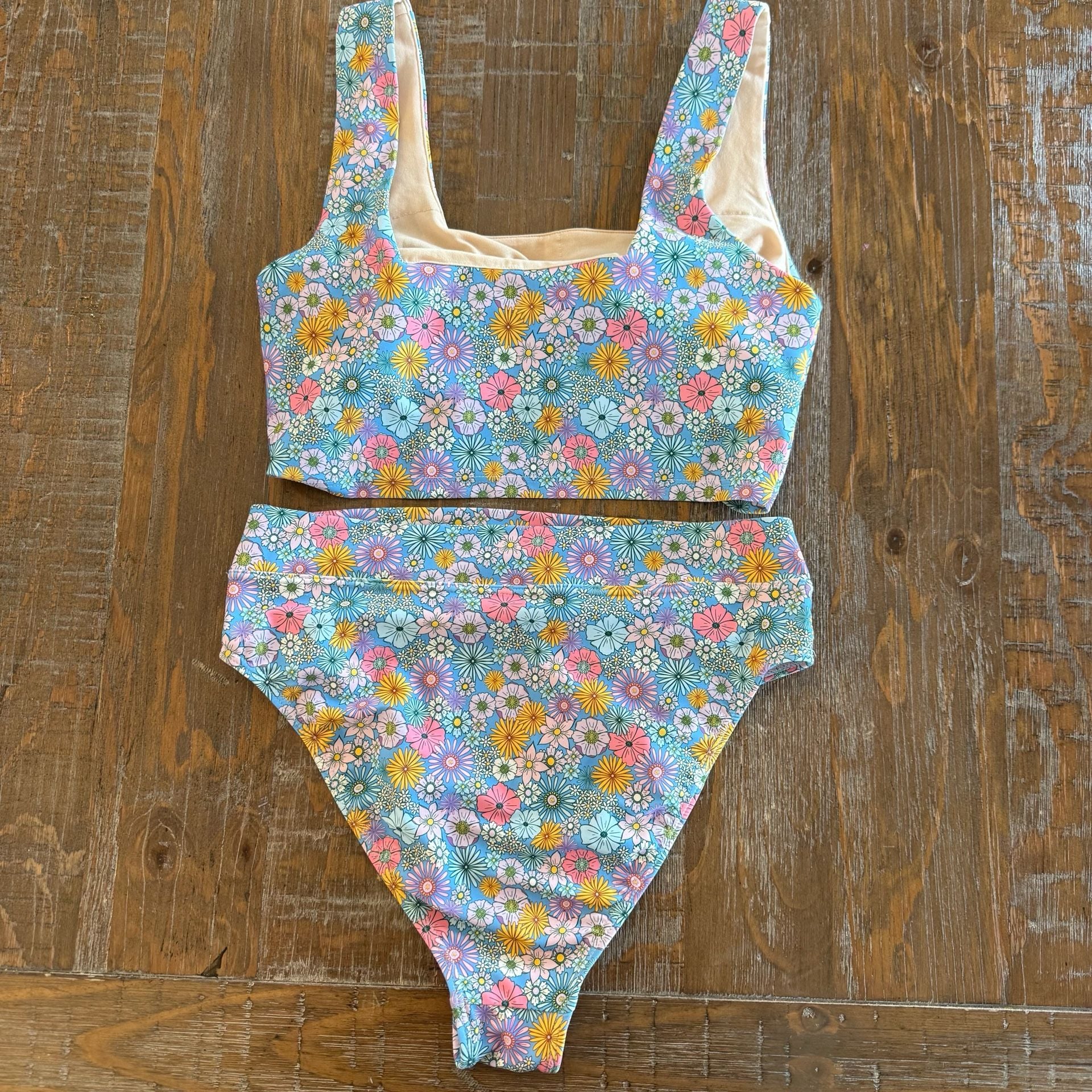 Albion Darling Blue bikini set small top medium bottoms 2