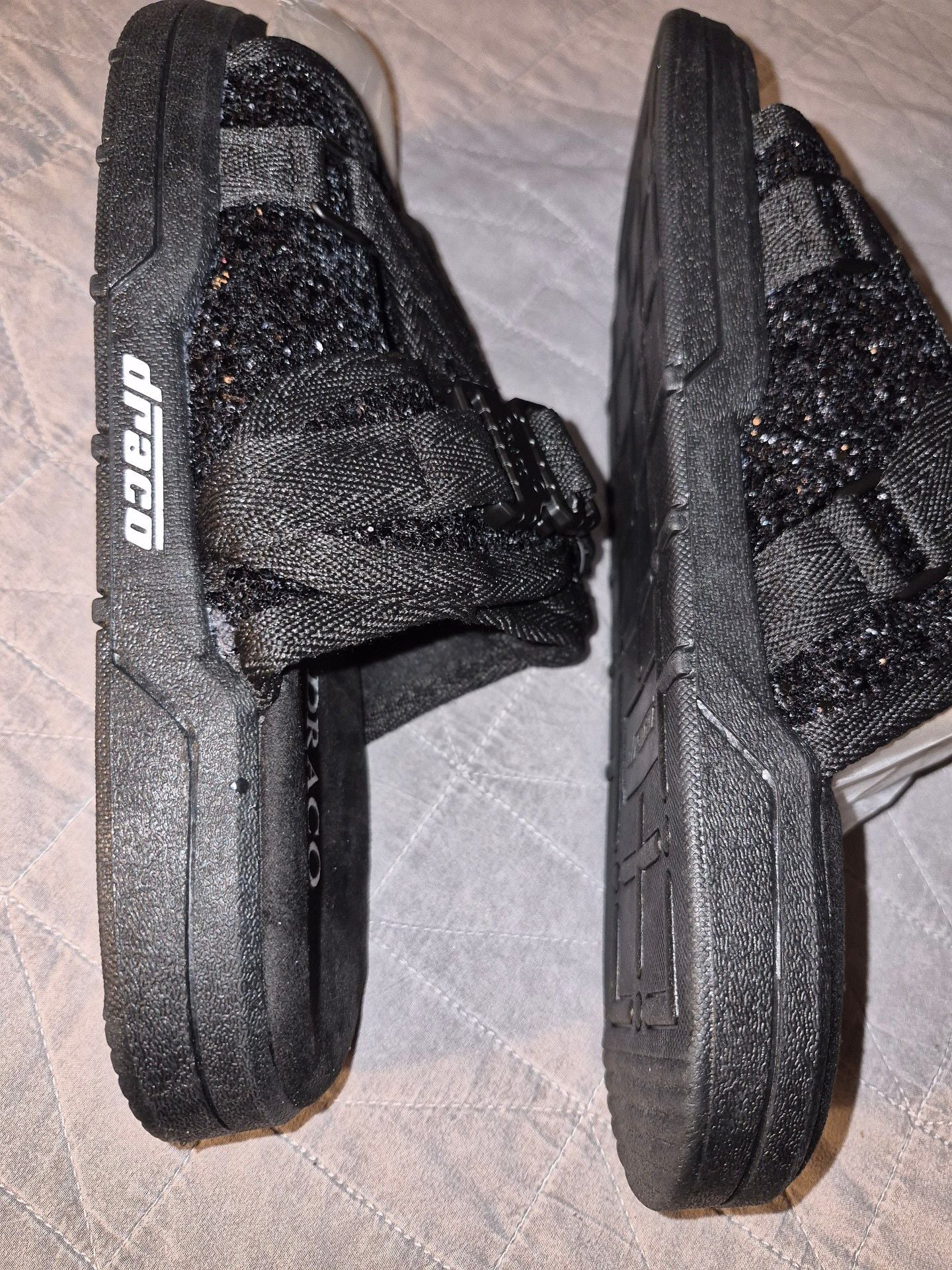 Draco Slides Special Edition Black Sparkle Sandals Size 9 a 10 4