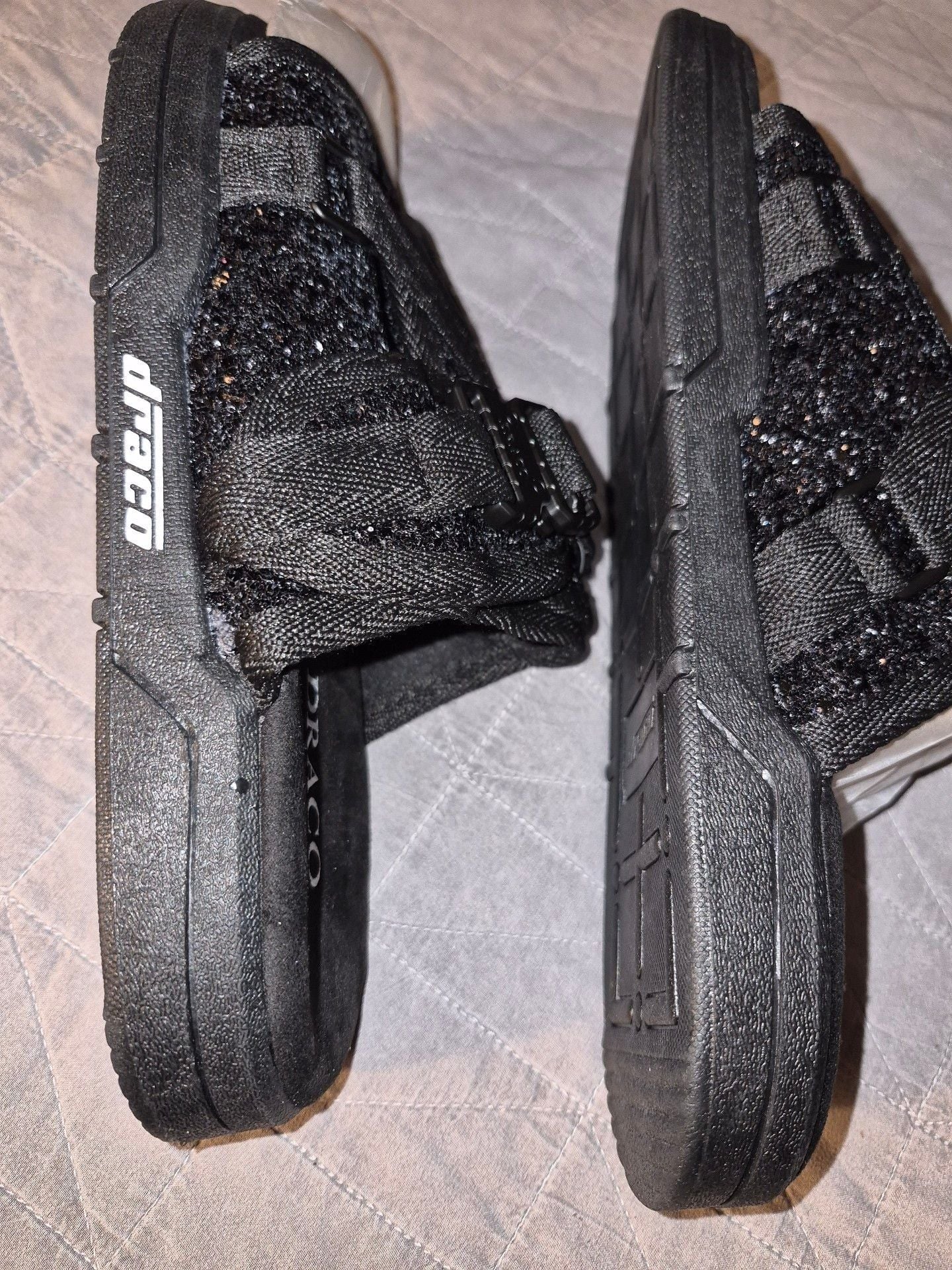 Draco Slides Special Edition Black Sparkle Sandals Size 9 a 10 7