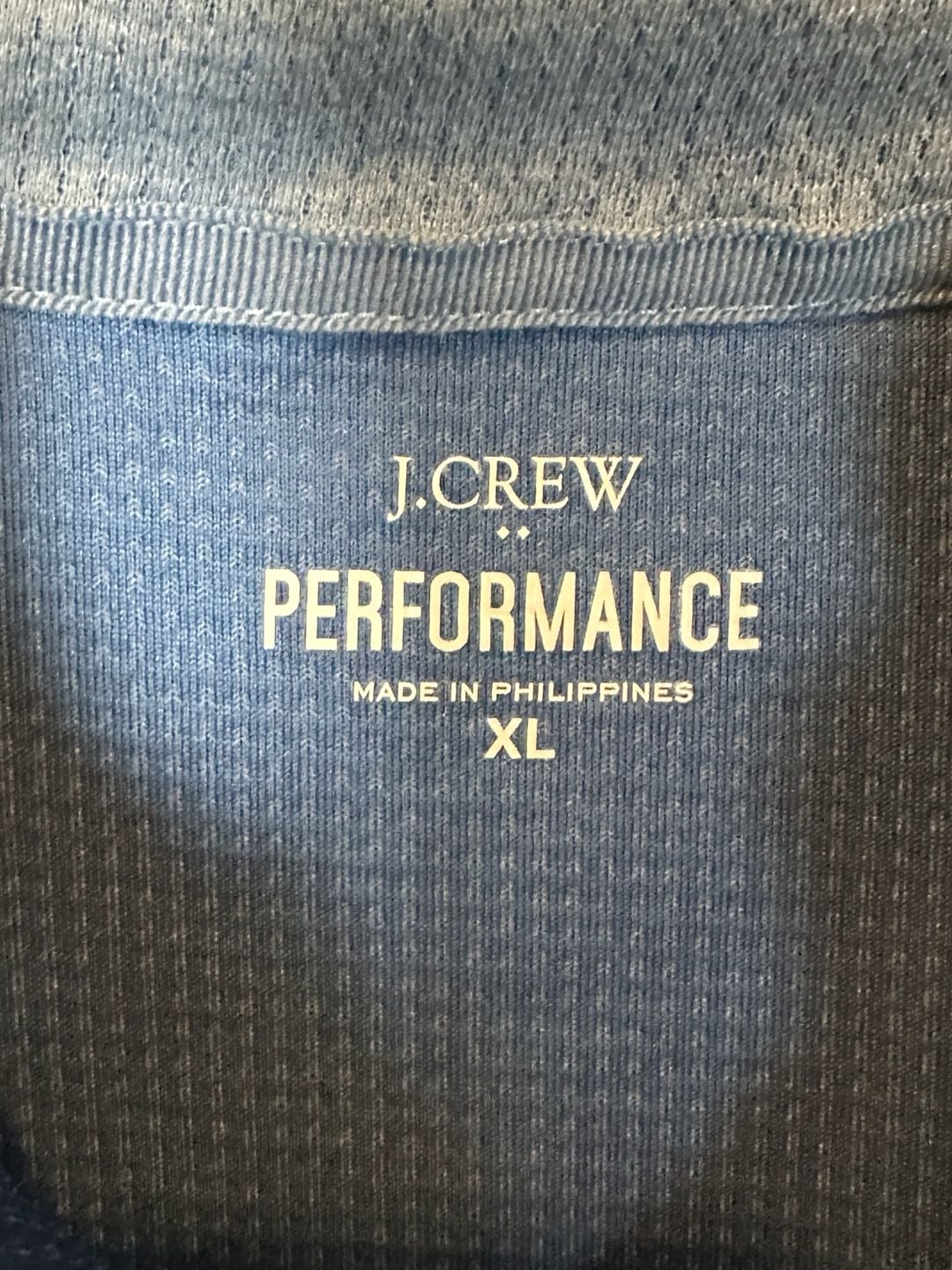J.Crew Performance 1/4 Zip Pullover Size XL Blue 4