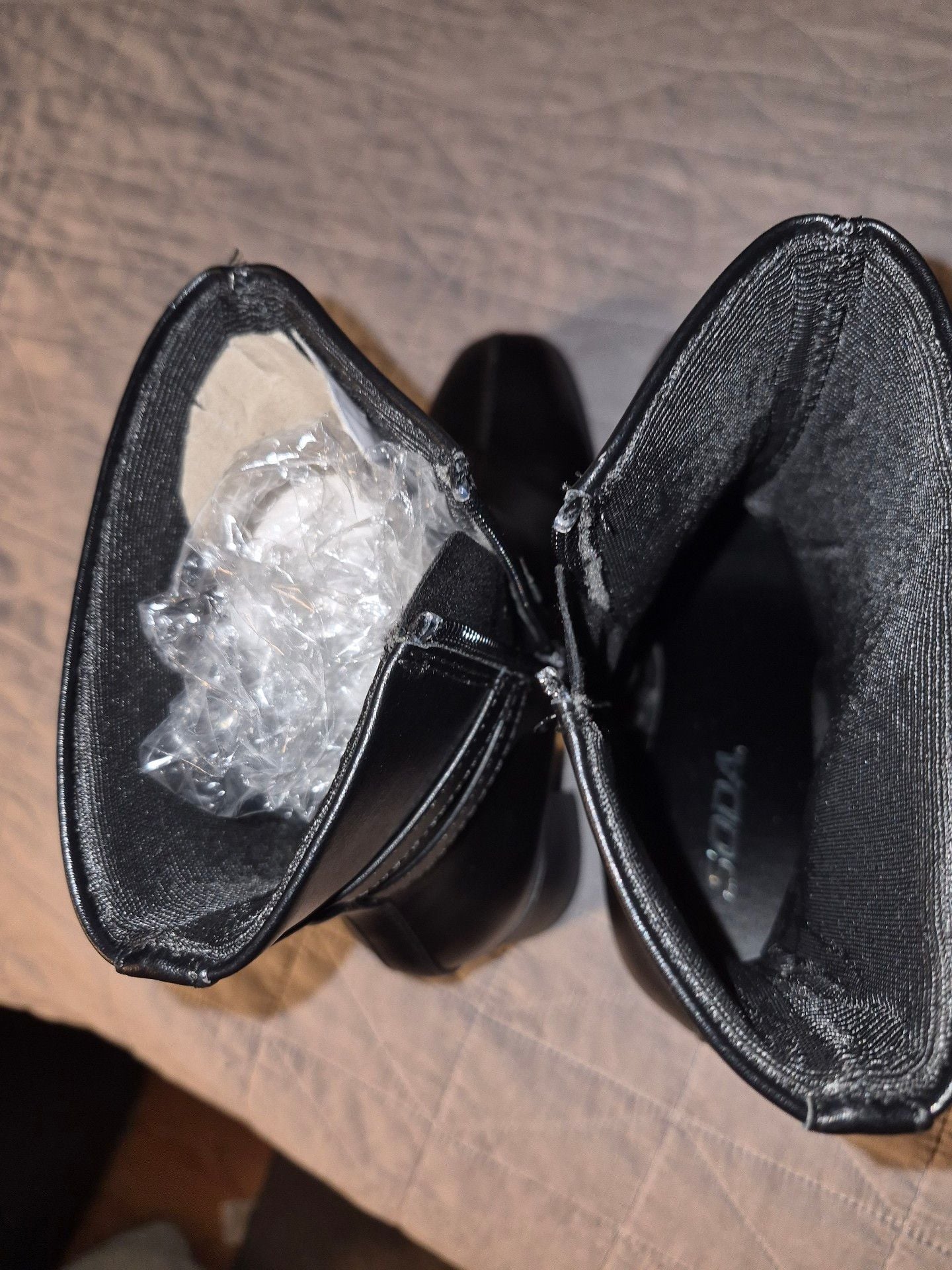 Soda Ankle Boots Size 7 Black Block Heel Buckle Strap 5