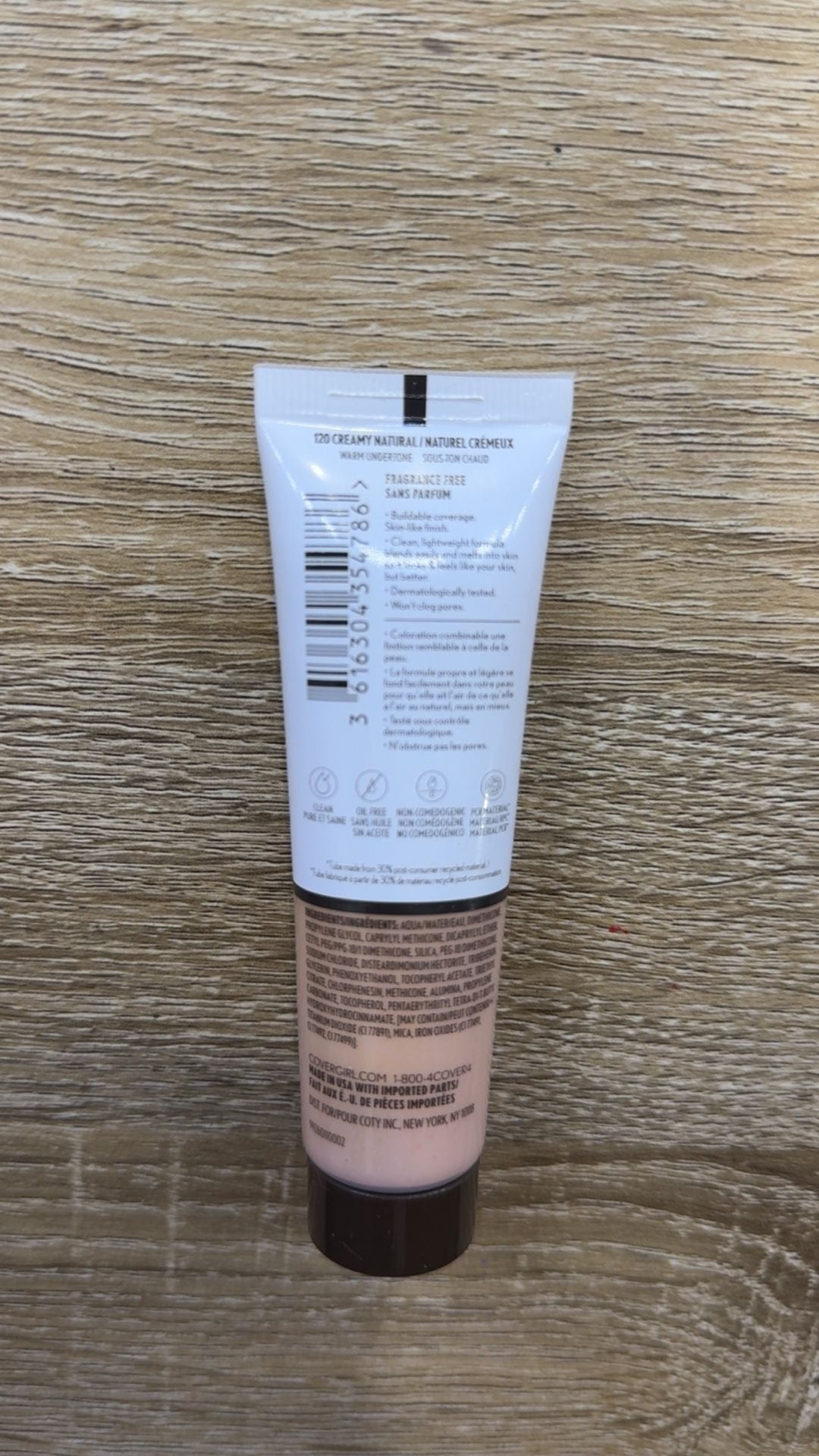Covergirl Clean Invisible Foundation 120 Creamy Natural 1 fl oz 2