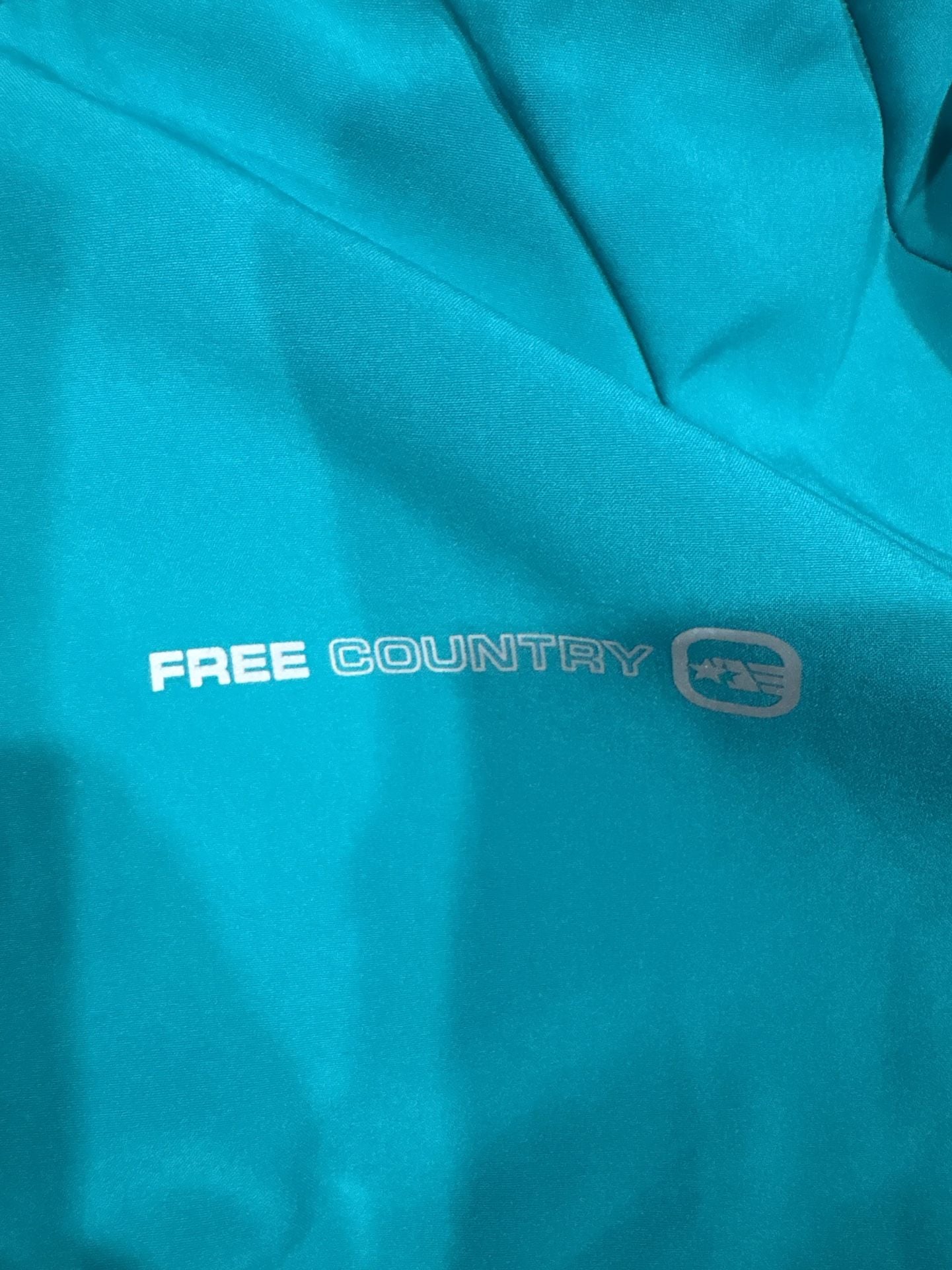 Free Country Softshell Hooded Jacket Size X-Large Teal Blue 3