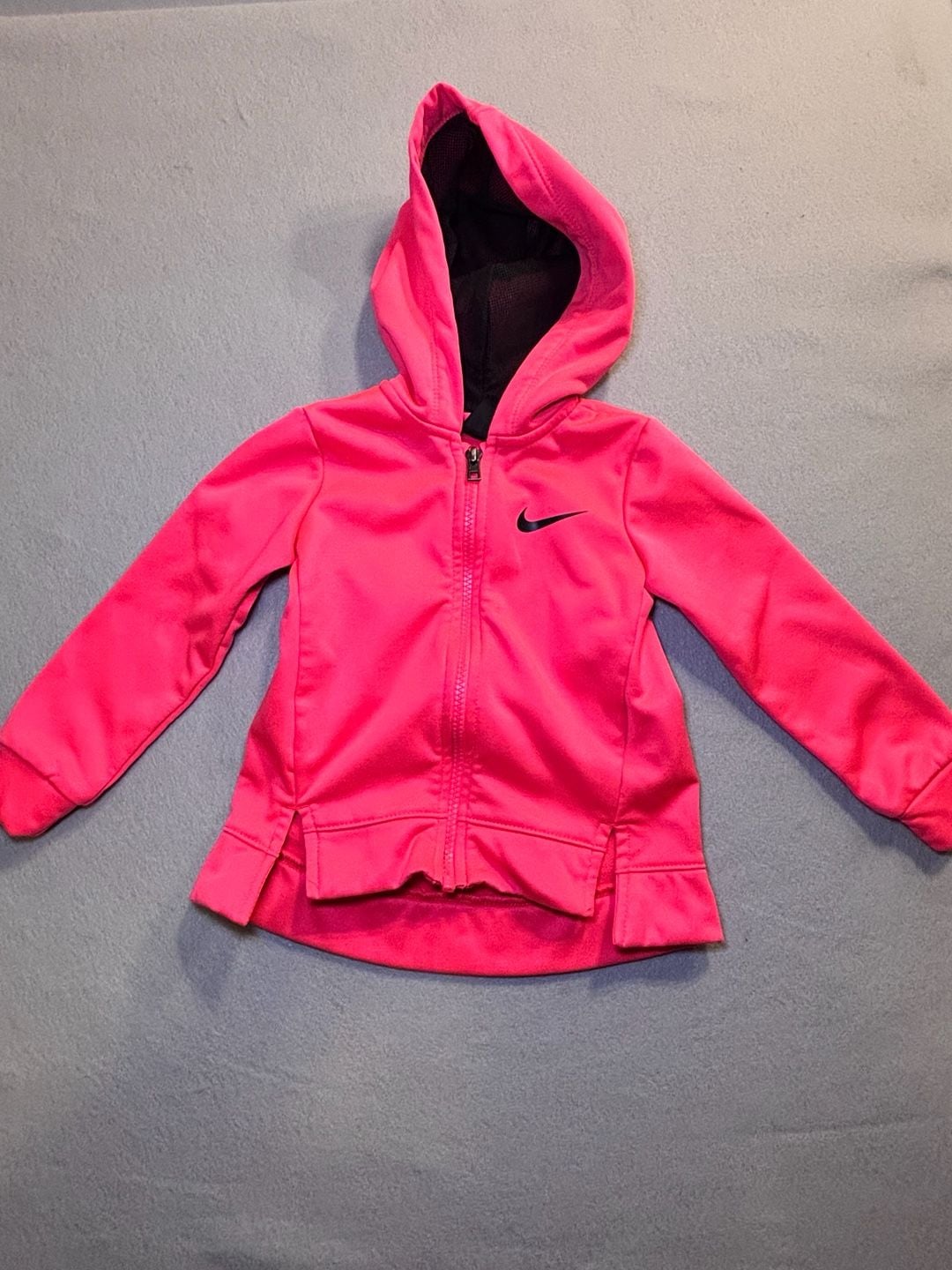 Nike Dri-FIT Zip-Up Hoodie Size 2T Pink Fleece Jacket 2