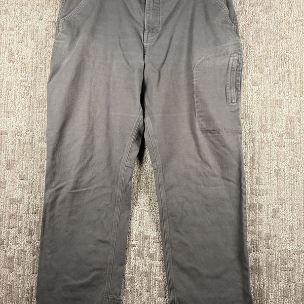 Noble Outfitters Work Pants Size 18 Gray Canvas Cargo Utility 244