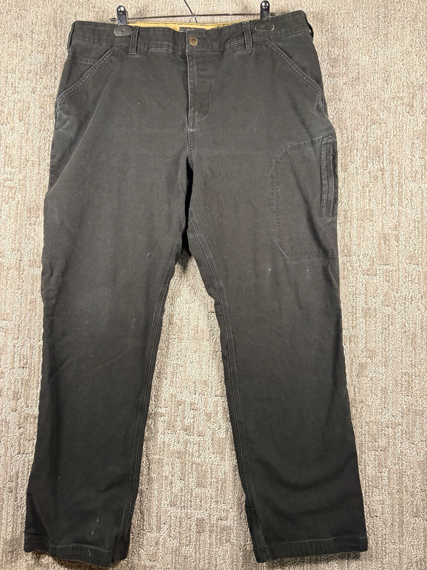 Noble Outfitters Work Pants Size 20 Black Canvas Carpenter Utility 243 2
