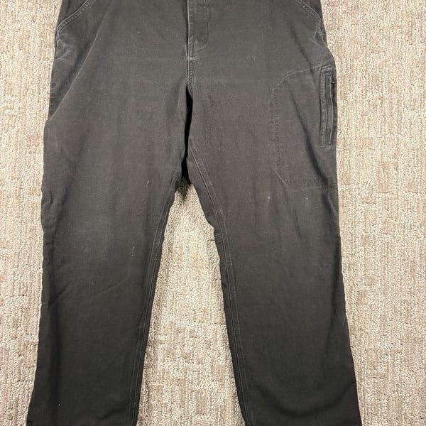 Noble Outfitters Work Pants Size 20 Black Canvas Carpenter Utility 243