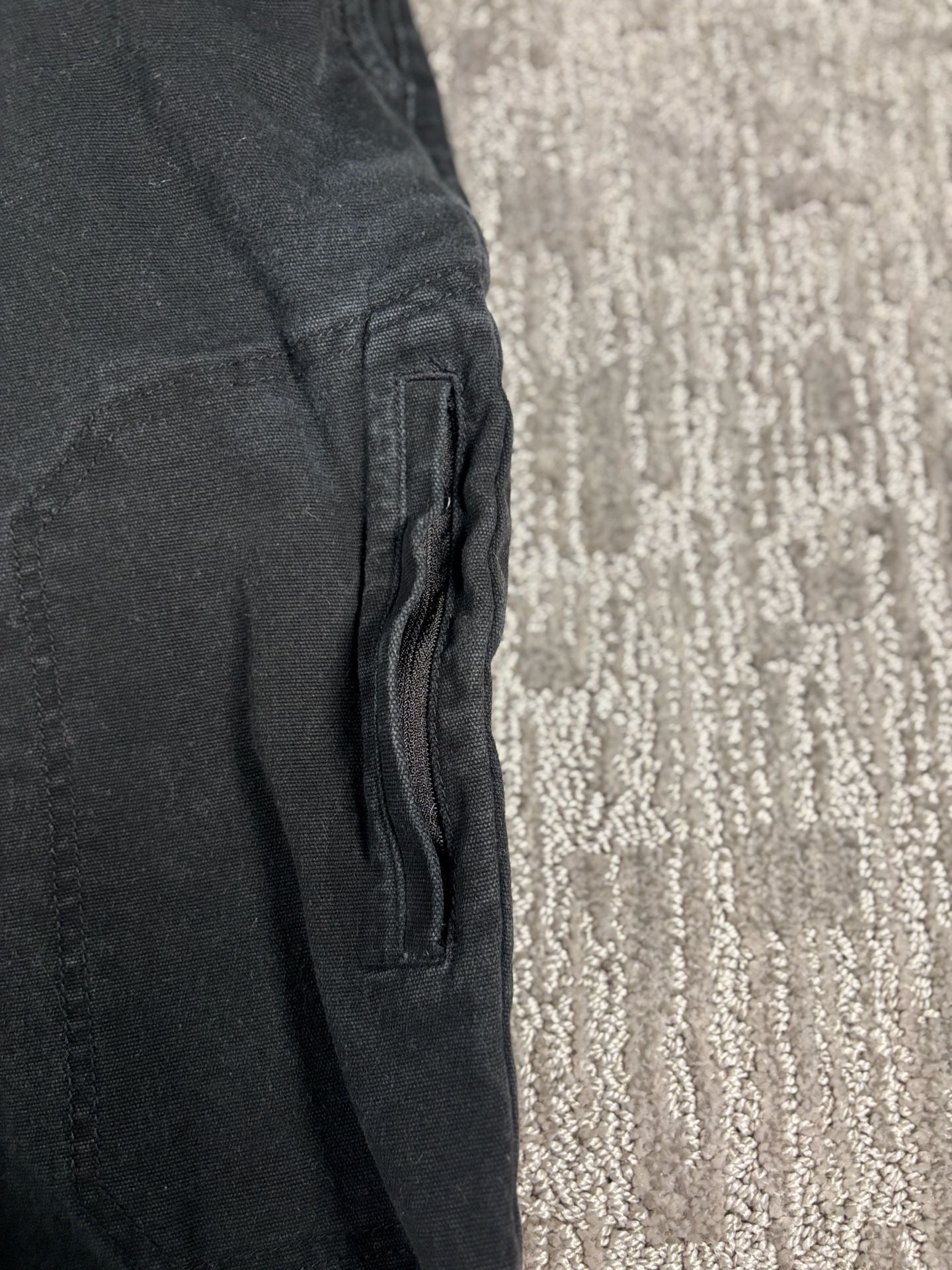 Noble Outfitters Work Pants Size 20 Black Canvas Carpenter Utility 243 4