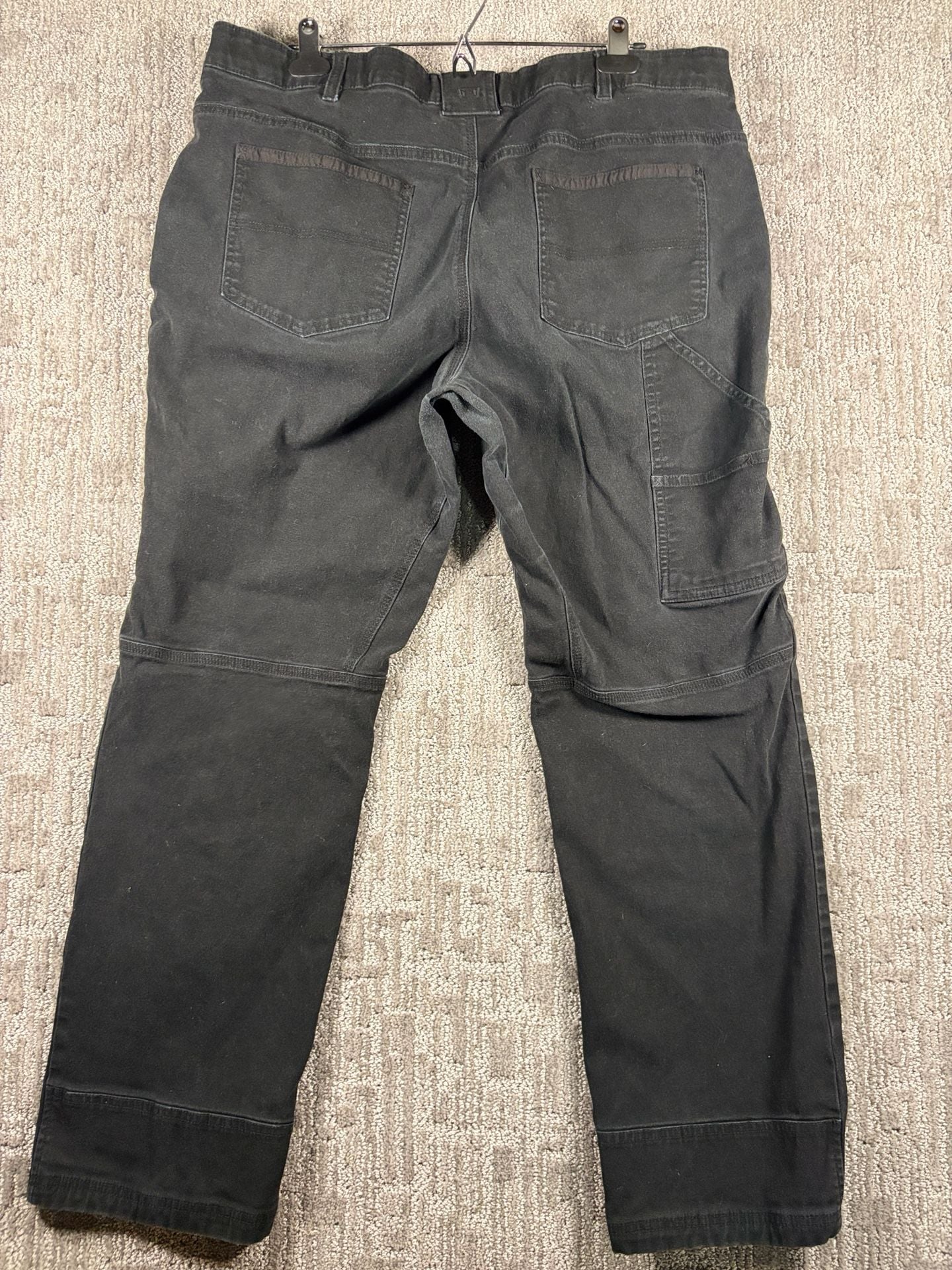 Noble Outfitters Work Pants Size 20 Black Canvas Carpenter Utility 243 5