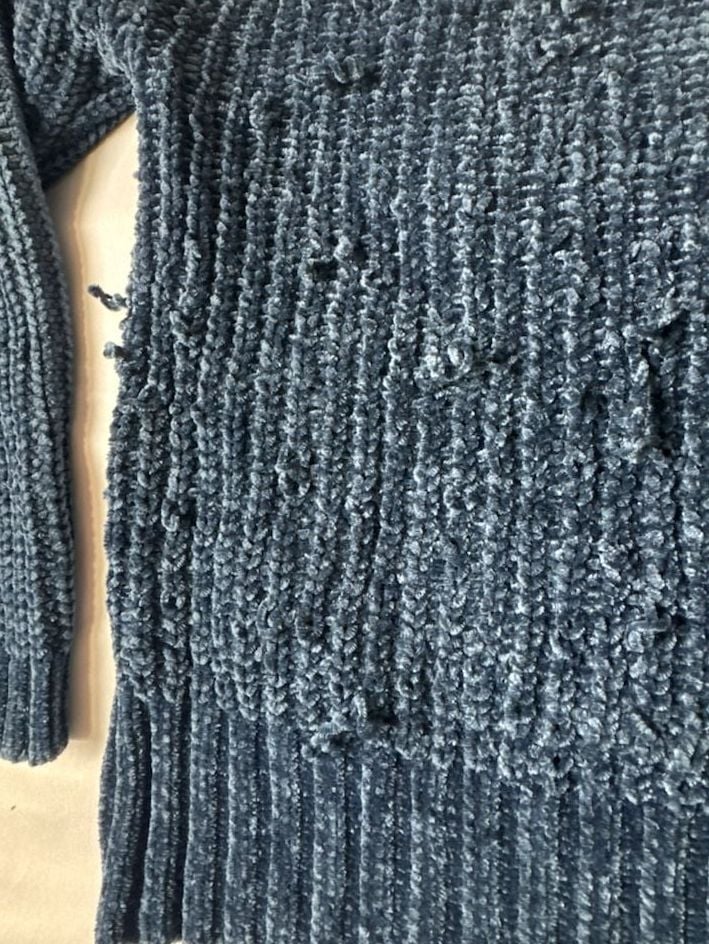 Snails & Cinnamon Sweater Size M Colorblock Chenille Pullover 10