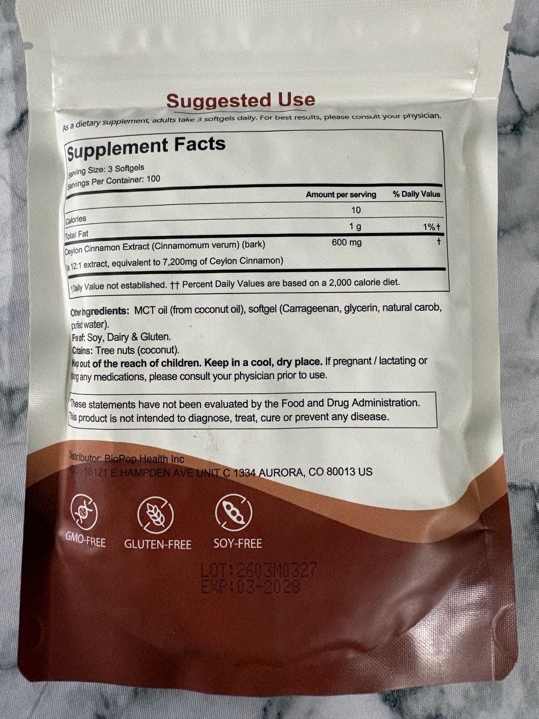 Primal Remedies Ceylon Cinnamon Softgels 300 Softgels MCT Oil 2